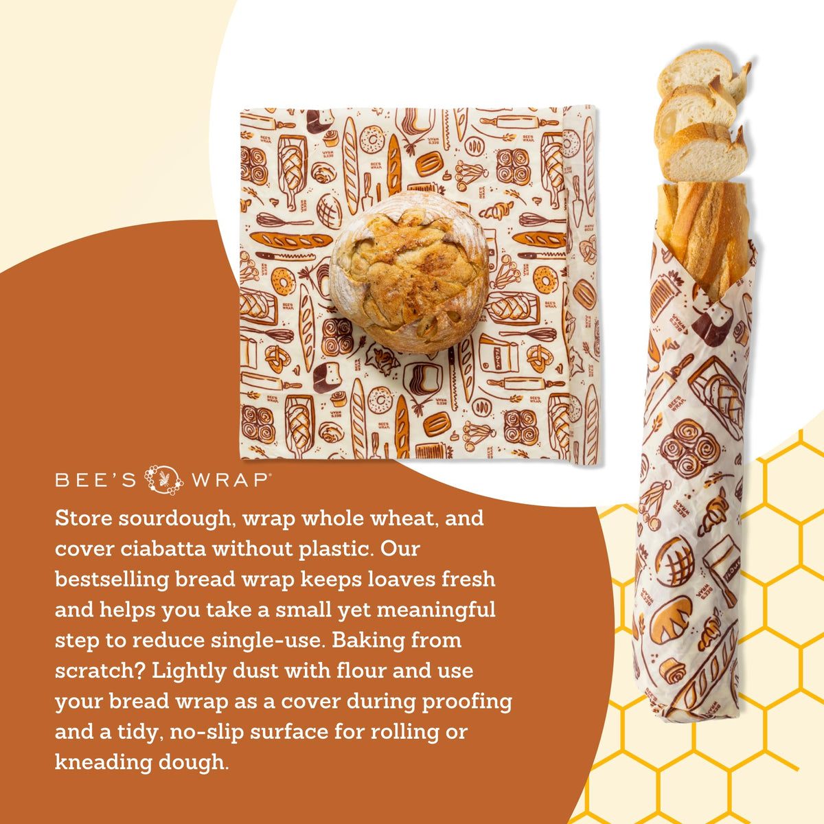 USA-made Bee's Wrap label close-up