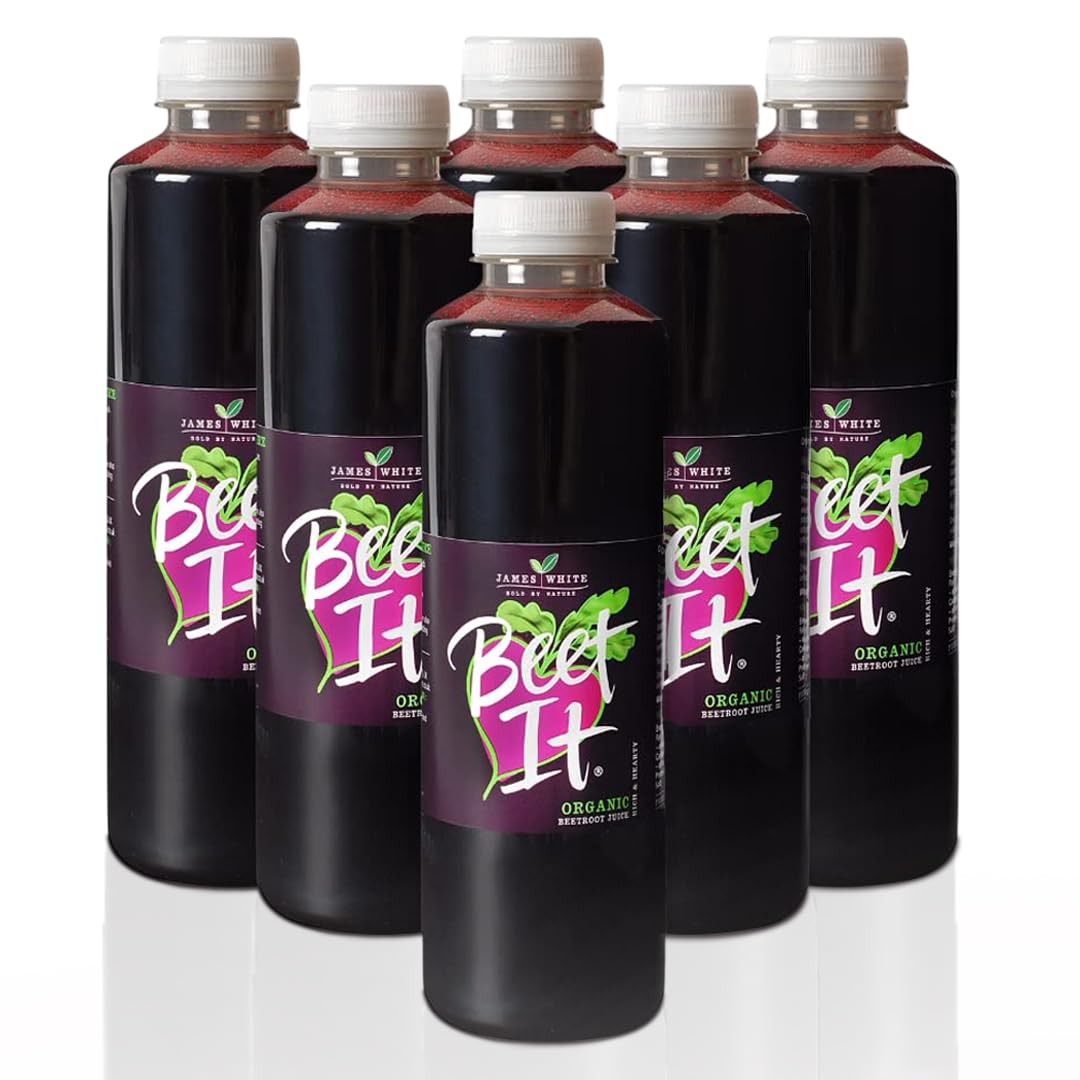 BEET IT Organic Beet Juice bottle for quick daily nourishment and potassium boost.