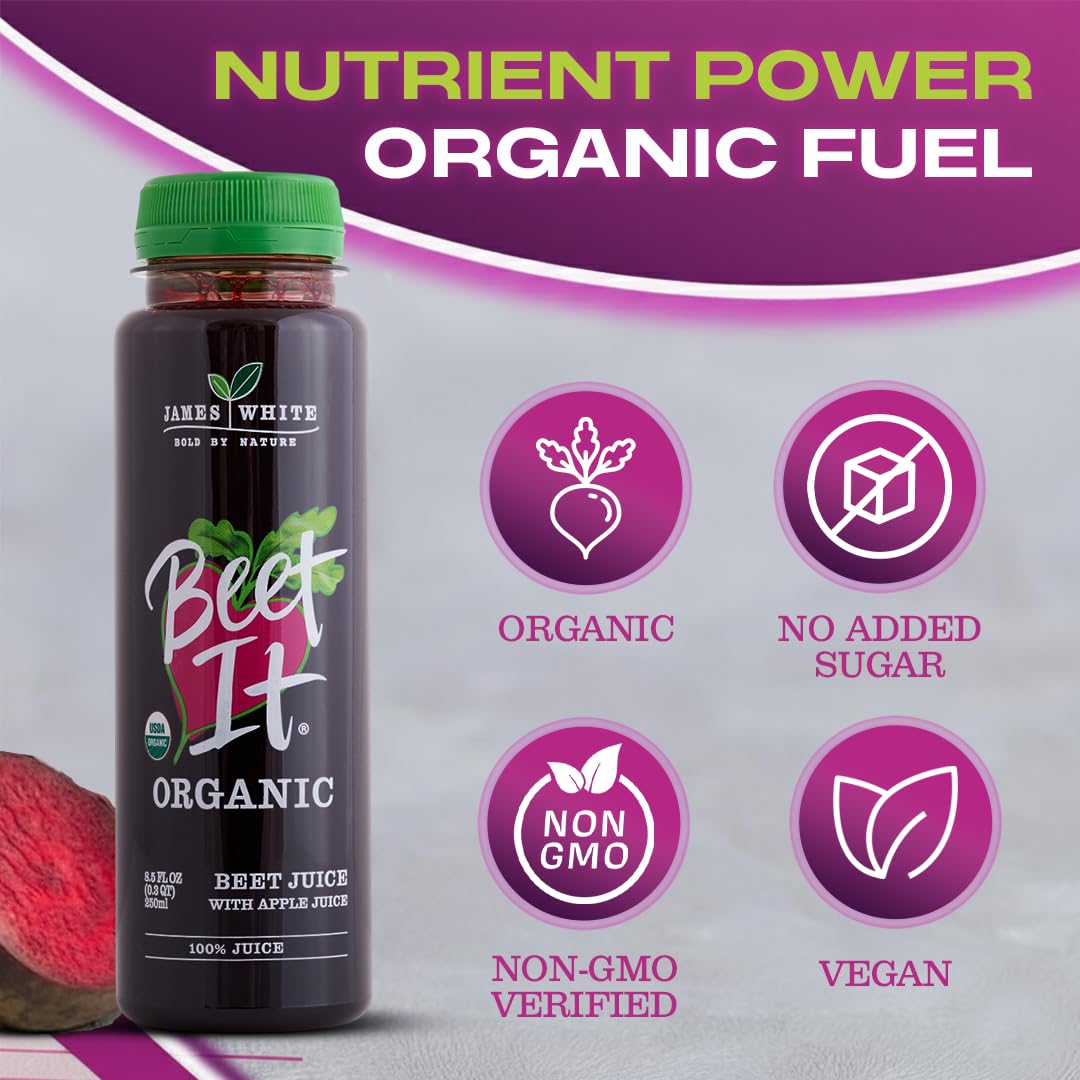 BEET IT 12-pack packaging displayed on a kitchen counter