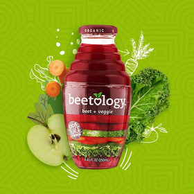 Beetology cold-pressed-juice-flow image; preserves nutrients for fresh, flavorful sips.