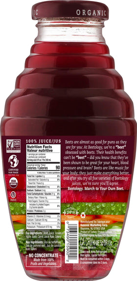 Beetology six-pack-juice; on-the-go vitality for busy days.
