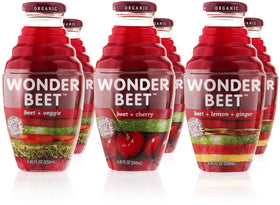 Beetology Beet + Veggie bottle, vibrant hydration with veggie variety