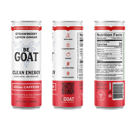 BeGOAT Clean Energy Grapefruit Tangerine can delivering a sunny citrus boost