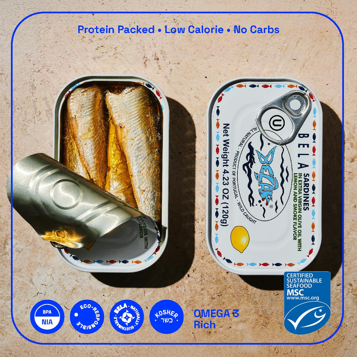 BELA sardines in hot sauce, bold flavor for spicy, protein rich dishes