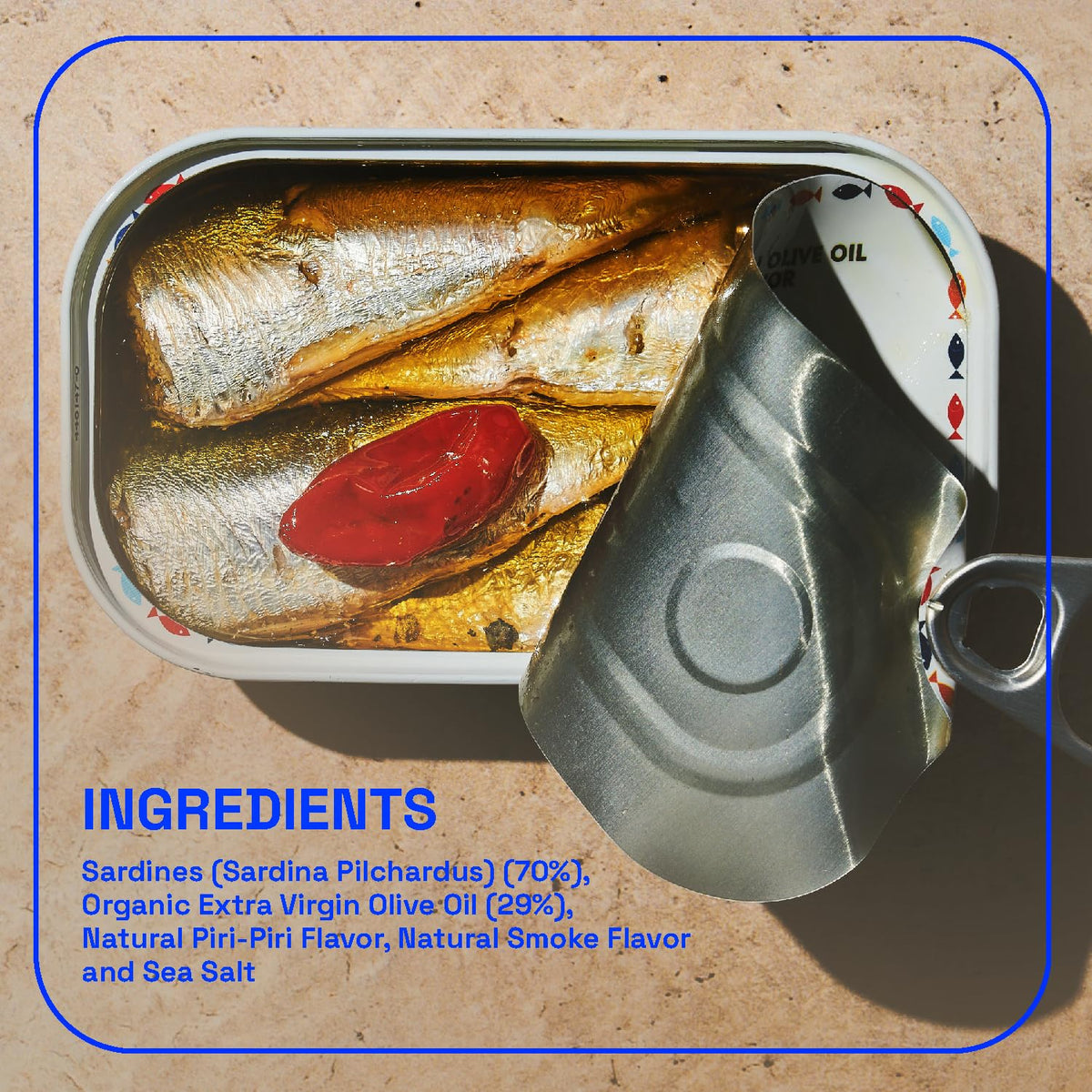 BELA sardines atop a crisp salad bowl add omega rich protein.