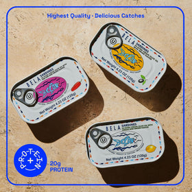 BELA lemon sardines tin offering bright flavor and omega-3 richness
