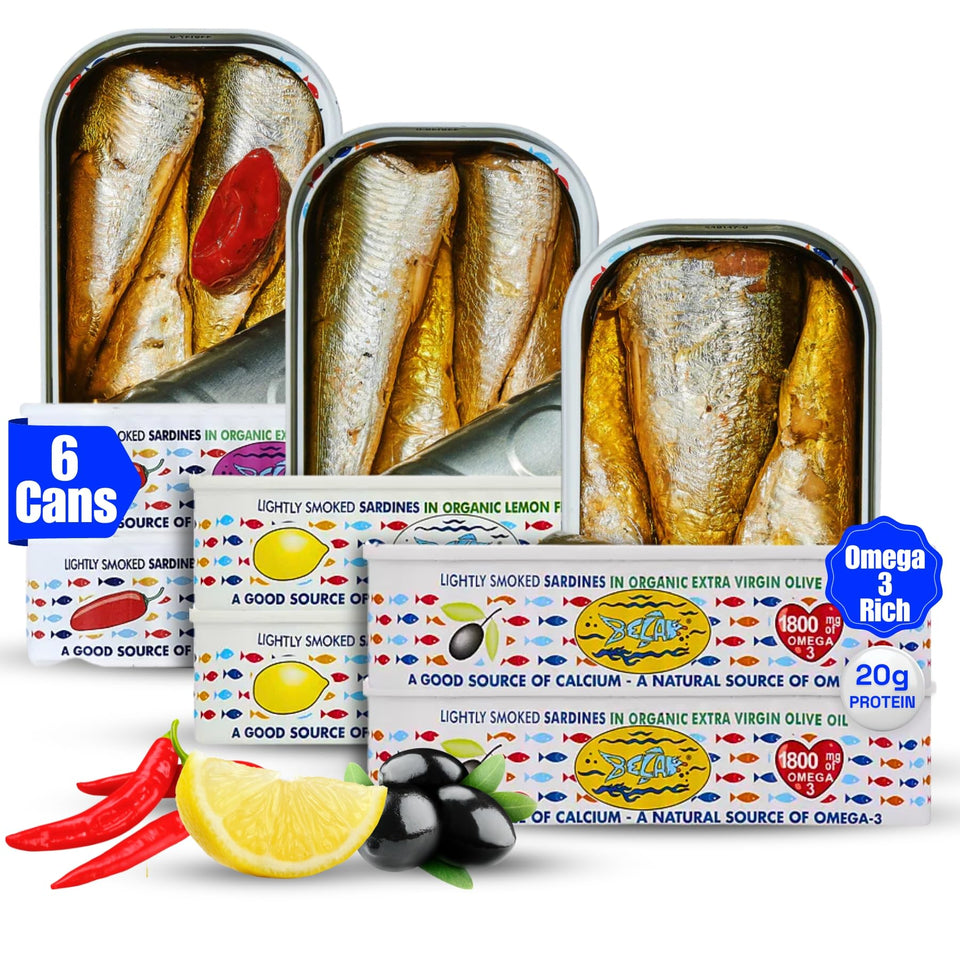 BELA wild-caught sardines in piri-piri tin deliver protein with a spicy kick
