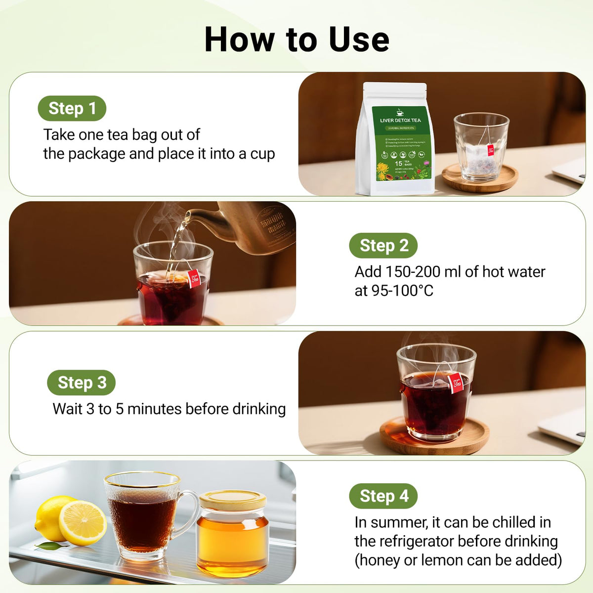 BeleePlanner Packaging of Liver Detox Tea highlighting eco-friendly materials.