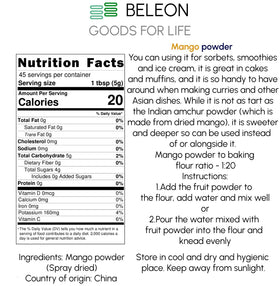 Beleon Mango Powder dusting confections to enhance treats.