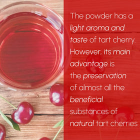Beleon Tart Cherry Powder on yogurt adds color and tart notes