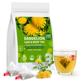 BeleePlanner dandelion tea bags pack for daily detox and gentle digestion