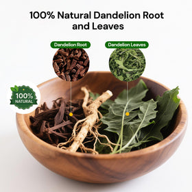 BeleePlanner dandelion tea leaves close-up showing natural herb quality