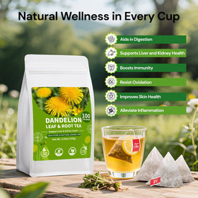 BeleePlanner tea bag dispensing image highlighting caffeine-free option
