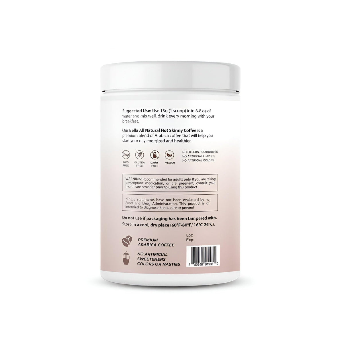 Bella All Natural hot coffee pour into mug for a simple daily ritual.