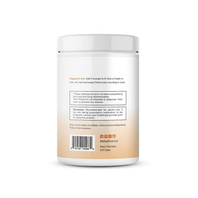 Bella All Natural Probiotic Caramel Mocha Coffee daily routine setup with scoop