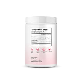 Bella All Natural Skinny Lemonade Raspberry bottle side—nutrition facts and clean label.