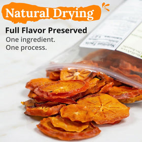 Bella Viva Natural sun-kissed spots on persimmons indicate premium air-dried quality