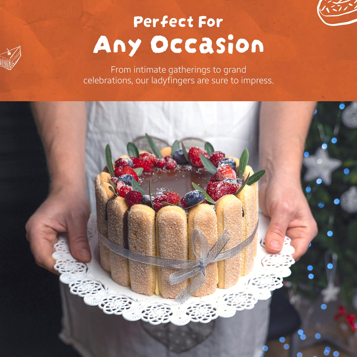 Bell'Amore Savoiardi biscuits reflect Italian tradition in classic desserts.