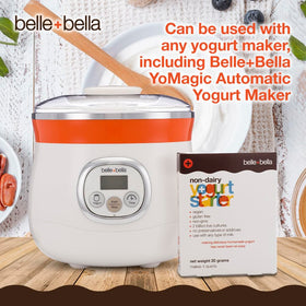 Belle + Bella vegan yogurt starter mix for almond soy or coconut bases