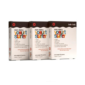 Belle + Bella yogurt starter pack for 12 quarts of dairy-free yogurt