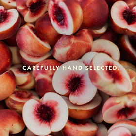 Bellini Cipriani peaches and sparkling water close-up, highlighting authentic Italian flavor.