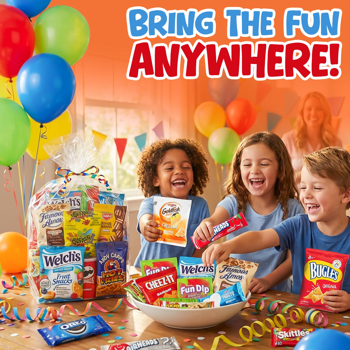 Belmint Snack Box 50-count fruit snacks provide colorful chewy treats