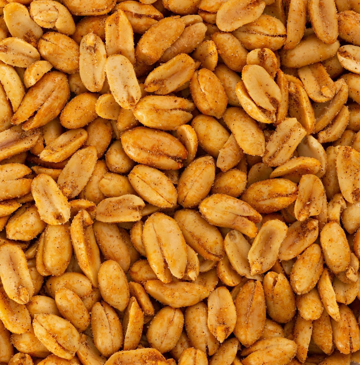 Belmont Peanuts extra-large Virginia peanuts roasting to peak crunch