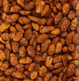 Light amber honey glaze gives a glossy finish to roasted peanuts.