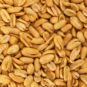 Belmont Peanuts sea-salt crystals detail emphasizing natural seasoning and minimal ingredients.