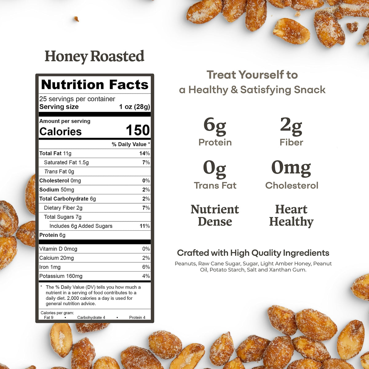 Serving idea shows Belmont Peanuts as a quick, protein-rich bite.