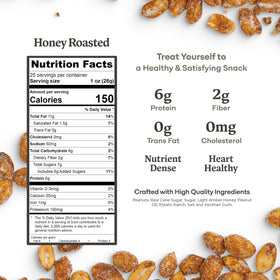 Serving idea shows Belmont Peanuts as a quick, protein-rich bite.
