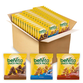 Belvita Bites Chocolate mini snack close-up showing crunchy texture for on-the-go energy.