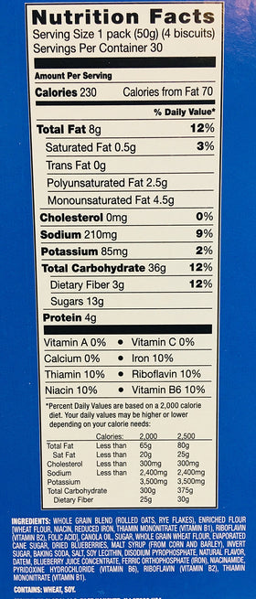 Belvita Blueberry Breakfast Biscuits texture closeup, warm crunchy bite for quick boosts.