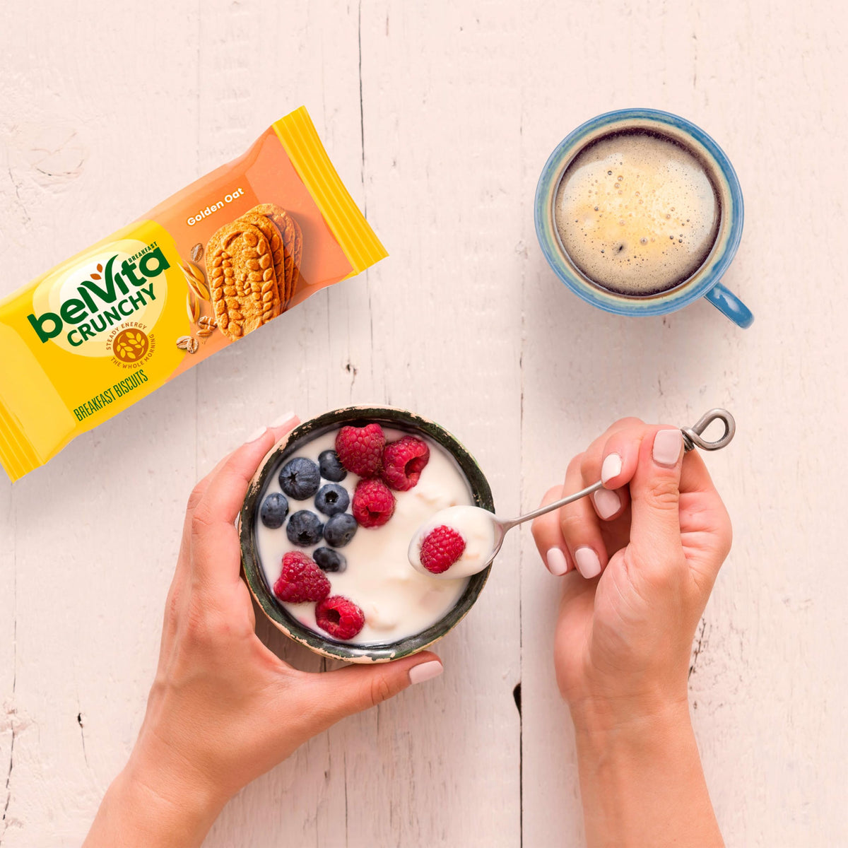 Belvita On-the-go snack image suitable for hiking or commuting.