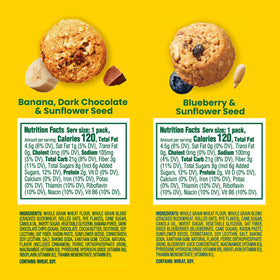 Belvita Energy Snack Bites banana, dark chocolate, and sunflower seeds for a tasty pick-me-up.