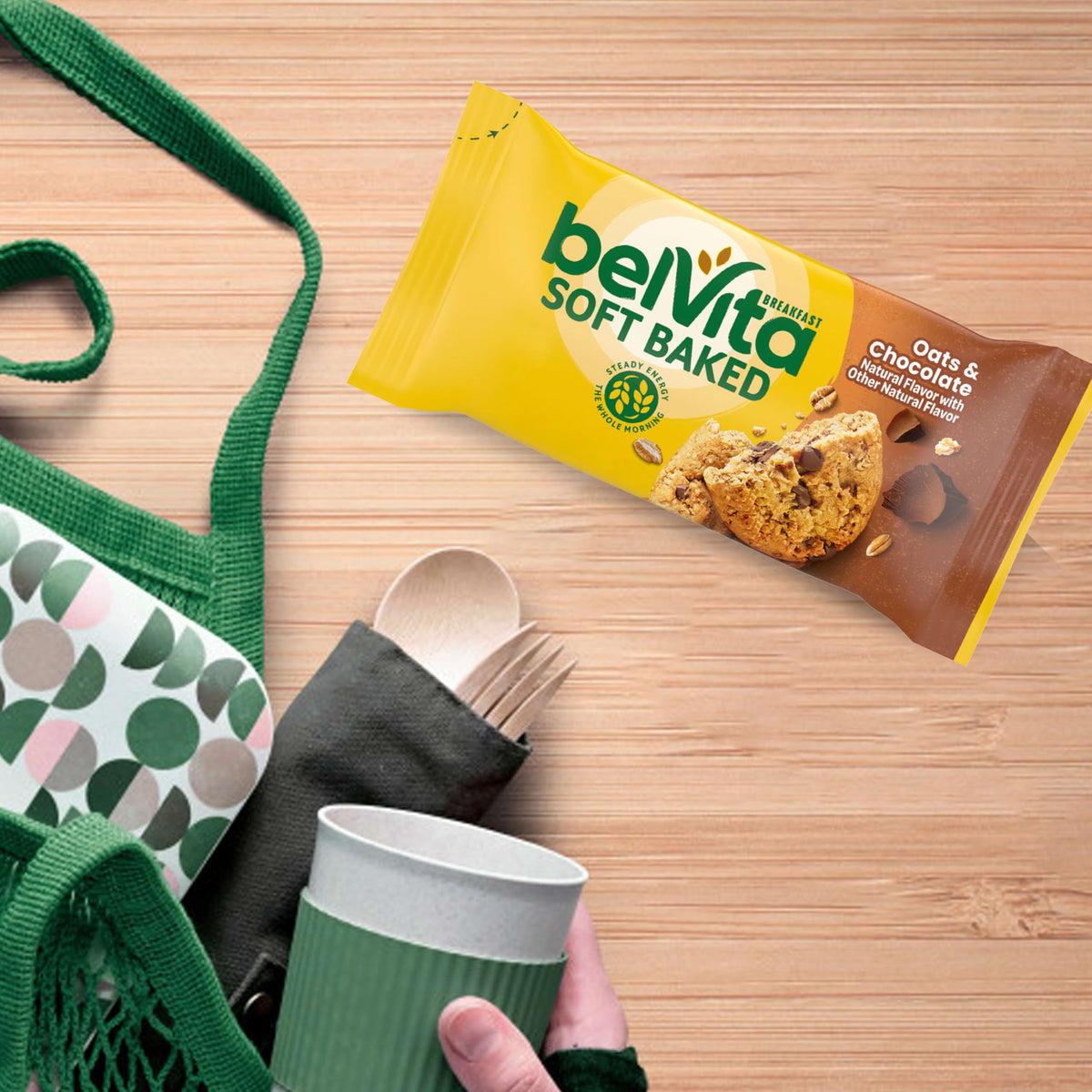 Belvita bar with no artificial flavors or high-fructose corn syrup