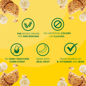 Belvita banana bread bar ingredients with whole grains visual