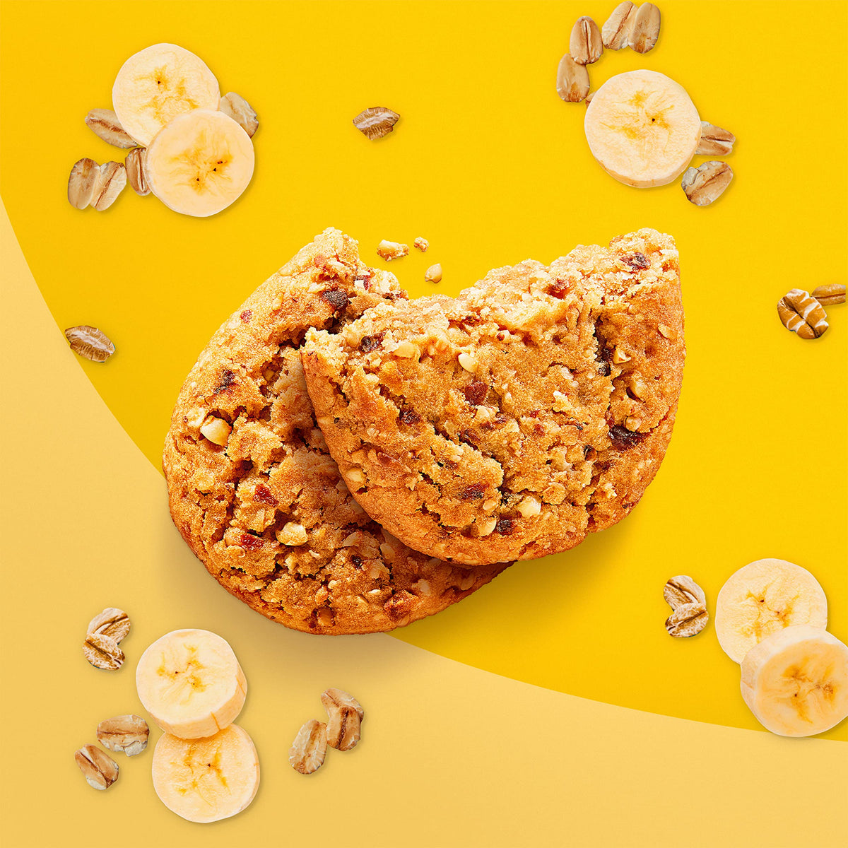 Belvita banana bread bar real fruit closeup showing natural flavor.