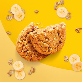 Belvita banana bread bar real fruit closeup showing natural flavor.