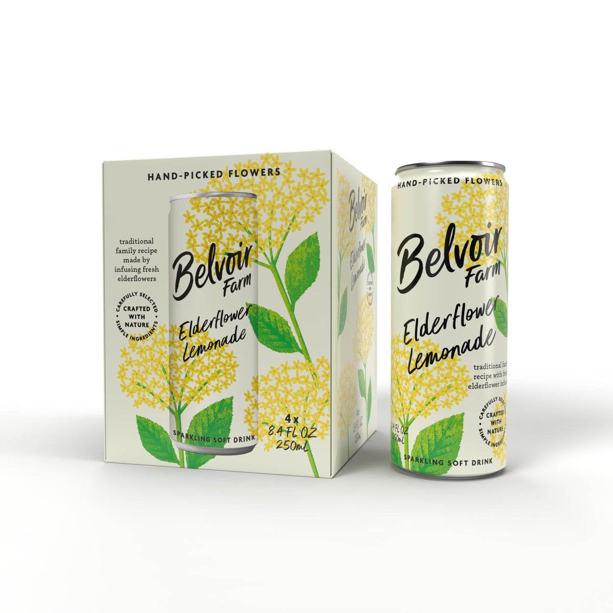 Belvoir Farms Sparkling Elderflower Lemonade as a versatile mixer
