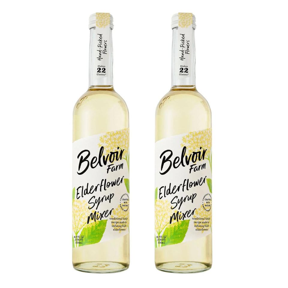 Belvoir Fruit Farms Elderflower Syrup bottle ready for refreshing drinks.