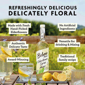Belvoir Fruit Farms label close-up highlighting traditional family recipe.
