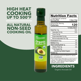 Benissimo avocado oil being used to sauté in skillet