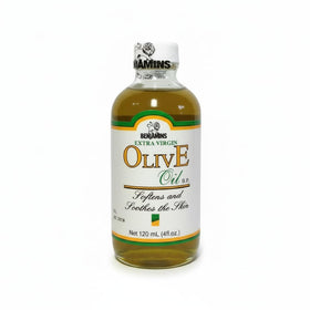 Benjamins extra virgin olive oil 4oz bottle front view for quick finishing.