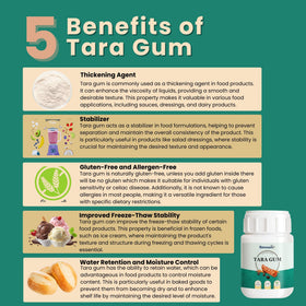 Benosen Tara Gum Powder scoop demonstrates quick hydration for scoopable gelato and sorbet.