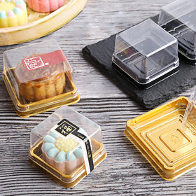 BenRan display-ready mini cakes and mooncakes in elegant boxes.
