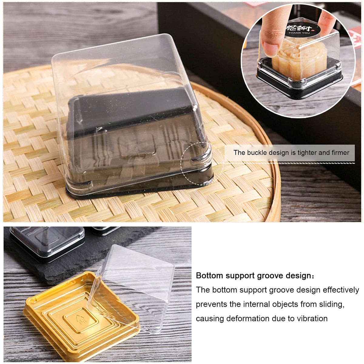 BenRan 100g large mooncake box for bigger pastries.