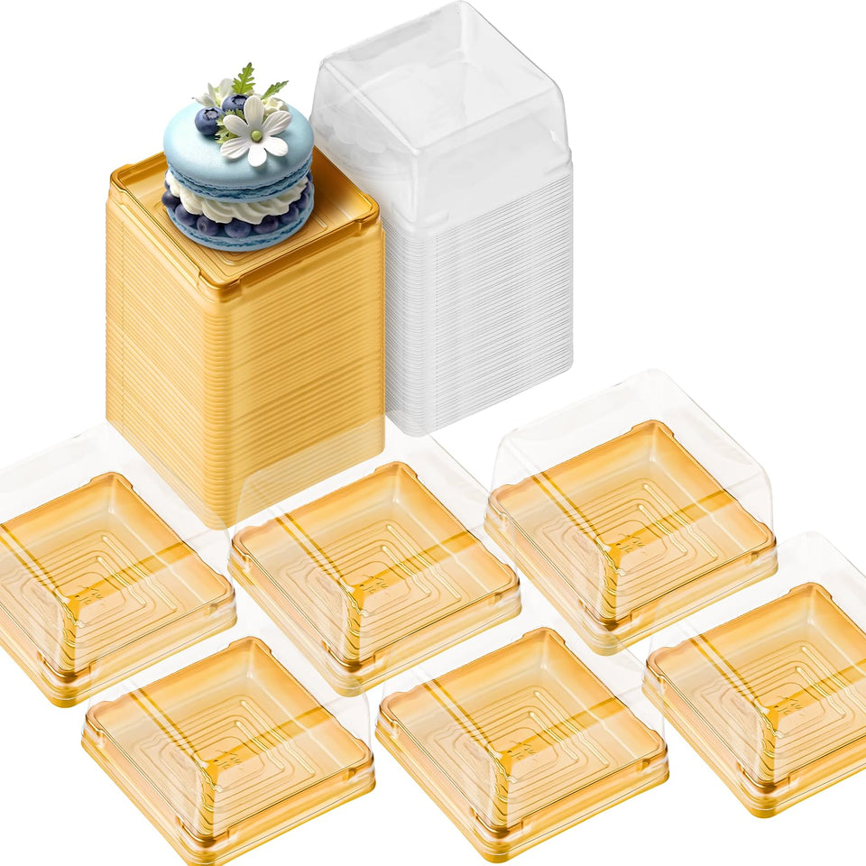 BenRan mooncake boxes 50-pack with lids, ideal for neat, gift-ready packaging.