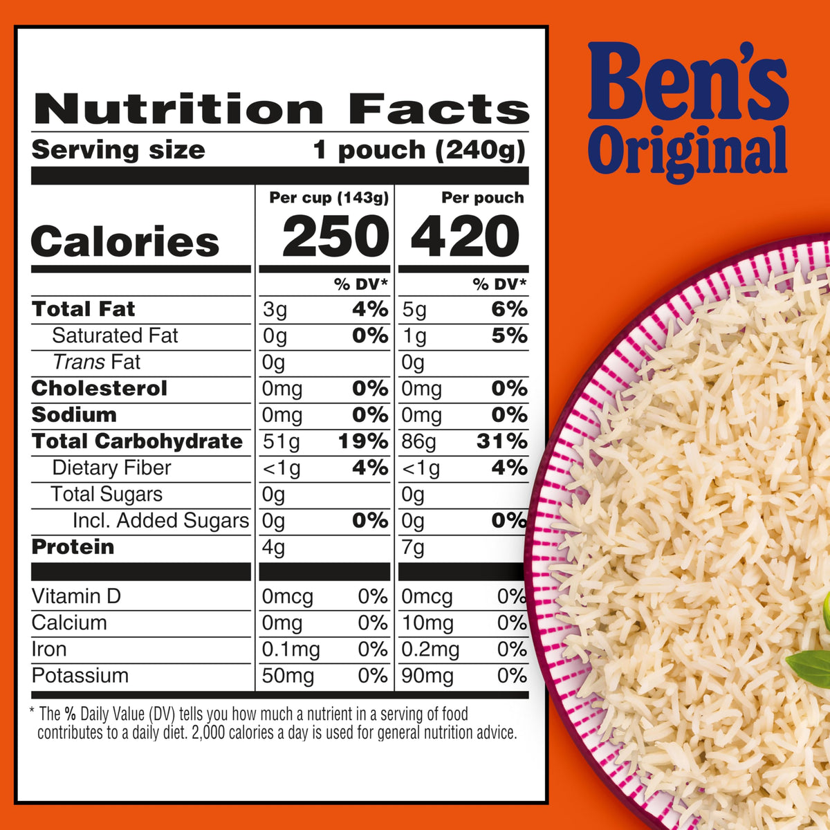 BEN'S ORIGINAL Jasmine Rice pairs well with Southeast Asian dishes; vegetarian-friendly.