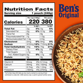 BEN'S ORIGINAL Ready Rice aroma and herbs steam from bowl